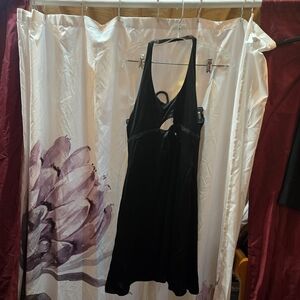 Vintage Versace Black Backless Dress